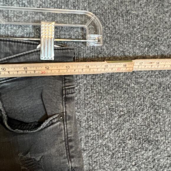 Adriano Goldschmied Jeans Womens 25 Gray Slim Straight Cropped Frayed Hem - Picture 6 of 16